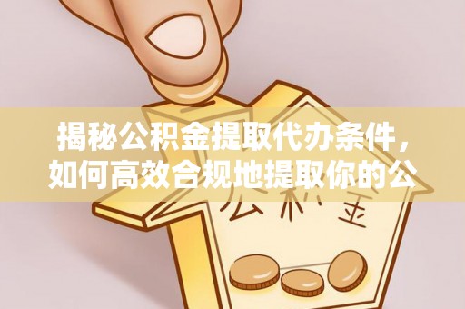 永兴揭秘公积金提取代办条件，如何高效合规地提取你的公积金