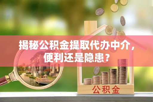 永兴揭秘公积金提取代办中介，便利还是隐患？