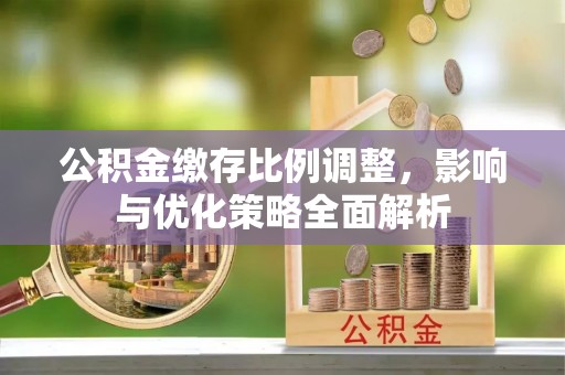 永兴公积金缴存比例调整，影响与优化策略全面解析