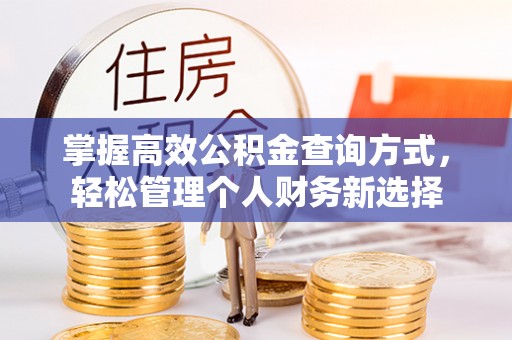 永兴掌握高效公积金查询方式，轻松管理个人财务新选择