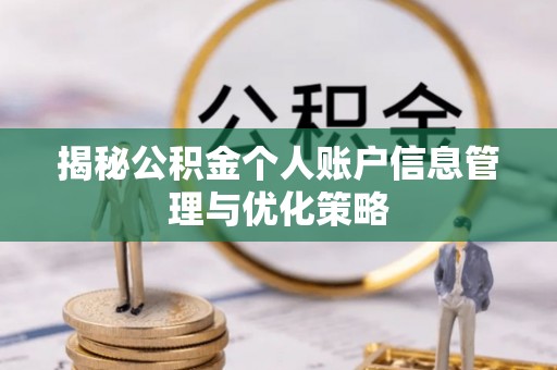 永兴揭秘公积金个人账户信息管理与优化策略