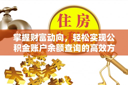 永兴掌握财富动向，轻松实现公积金账户余额查询的高效方式